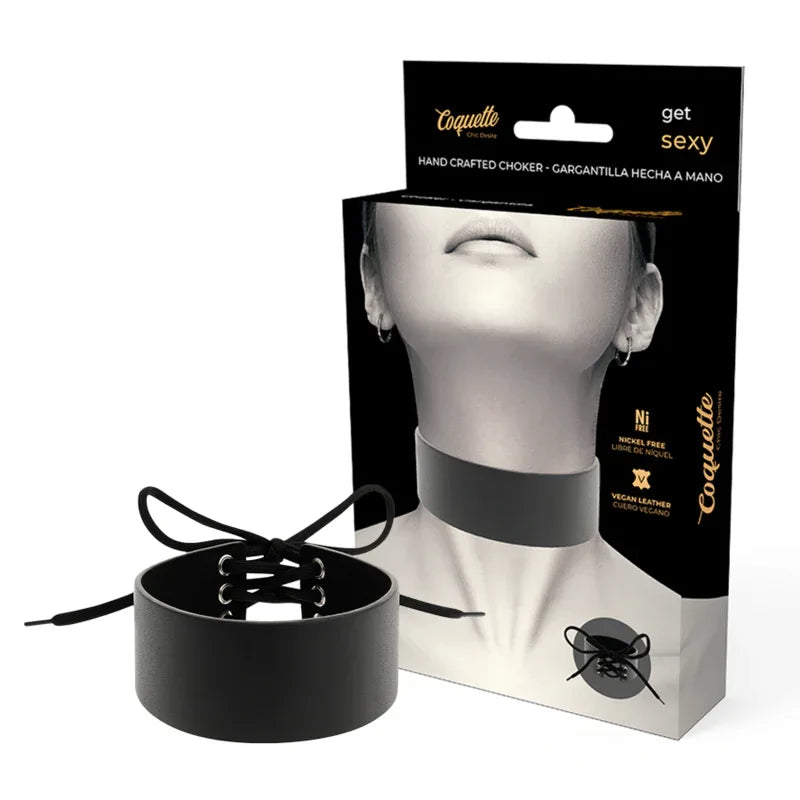 COQUETTE CHIC DESIRE - VEGANES LEDER-HALSBAND - Vanelion Paradise