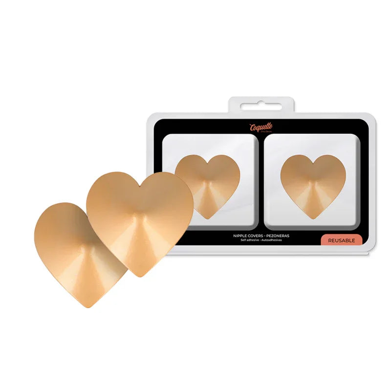 COQUETTE CHIC DESIRE - NIPPELABDECKUNGEN GOLDENE HERZEN - Vanelion Paradise