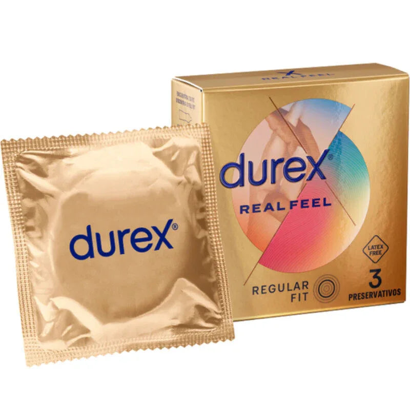 Durex RealFeel Kondome – Latexfrei, Hautnah, 3 Stück - Vanelion Paradise