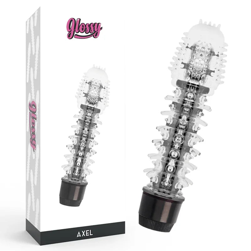 GLOSSY - AXEL BLACK VIBRATOR - Vanelion Paradise