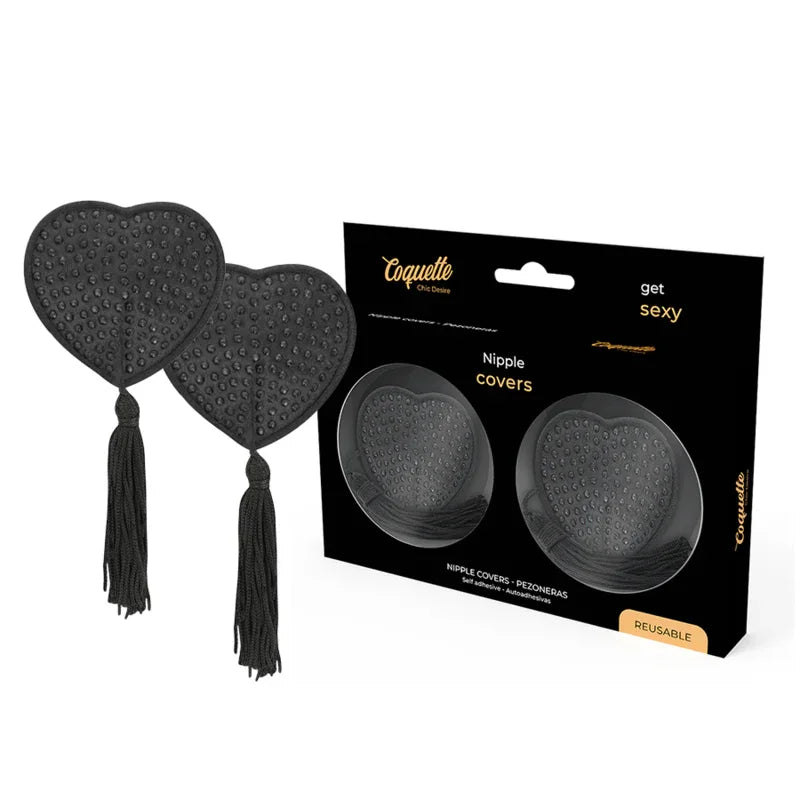COQUETTE CHIC DESIRE - SCHWARZE NIPPELABDECKUNGEN - Vanelion Paradise