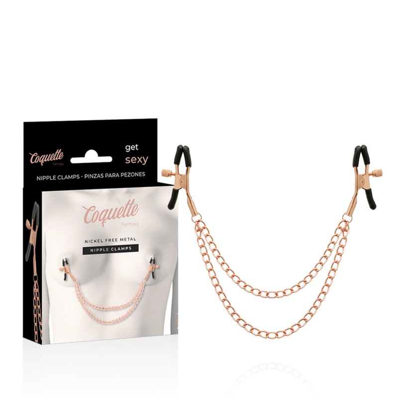 COQUETTE CHIC DESIRE - FANTASY-NIPPELCLIPS AUS METALL MIT KETTE