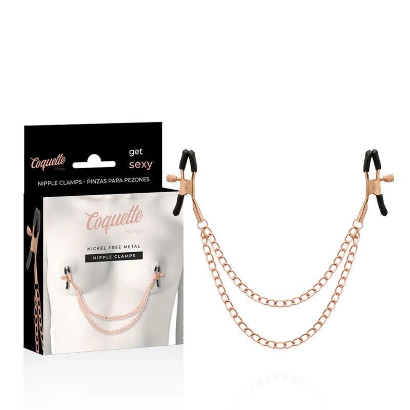 COQUETTE CHIC DESIRE - FANTASY-NIPPELCLIPS AUS METALL MIT KETTE - Vanelion Paradise