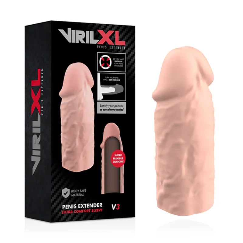 VIRILXL - NATÜRLICHE PENISVERLÄNGERUNG AUS FLÜSSIGEM SILIKON V3 - Vanelion Paradise