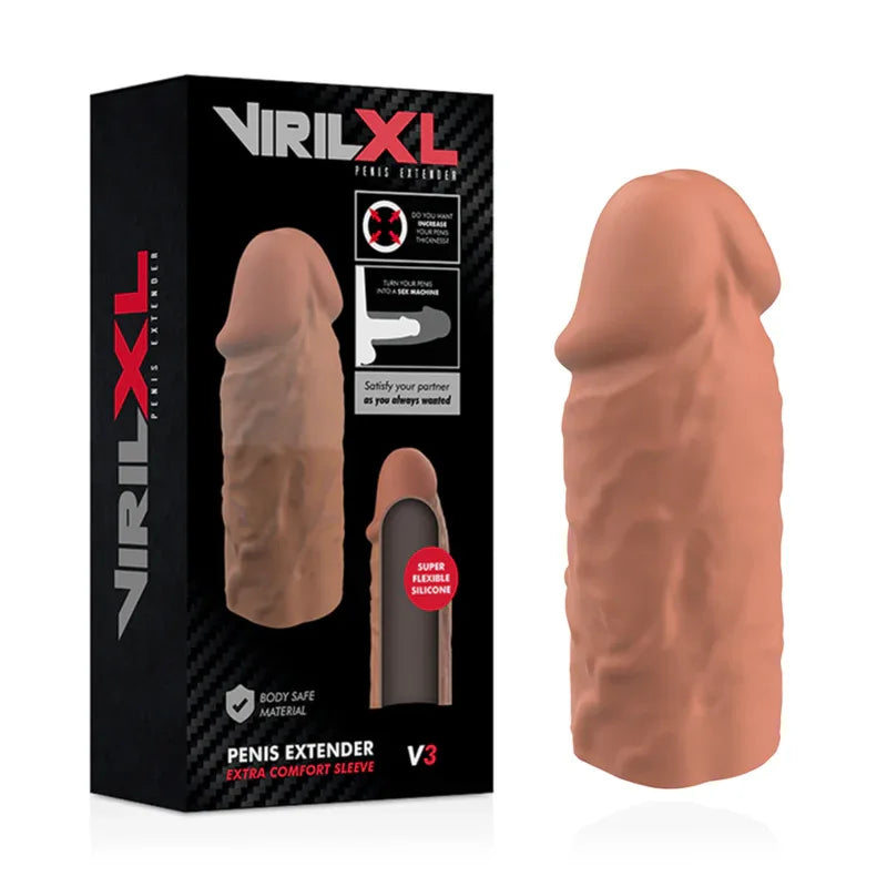 VIRILXL - FLÜSSIGE SILIKON V3 BRAUNE PENISVERLÄNGERUNG - Vanelion Paradise