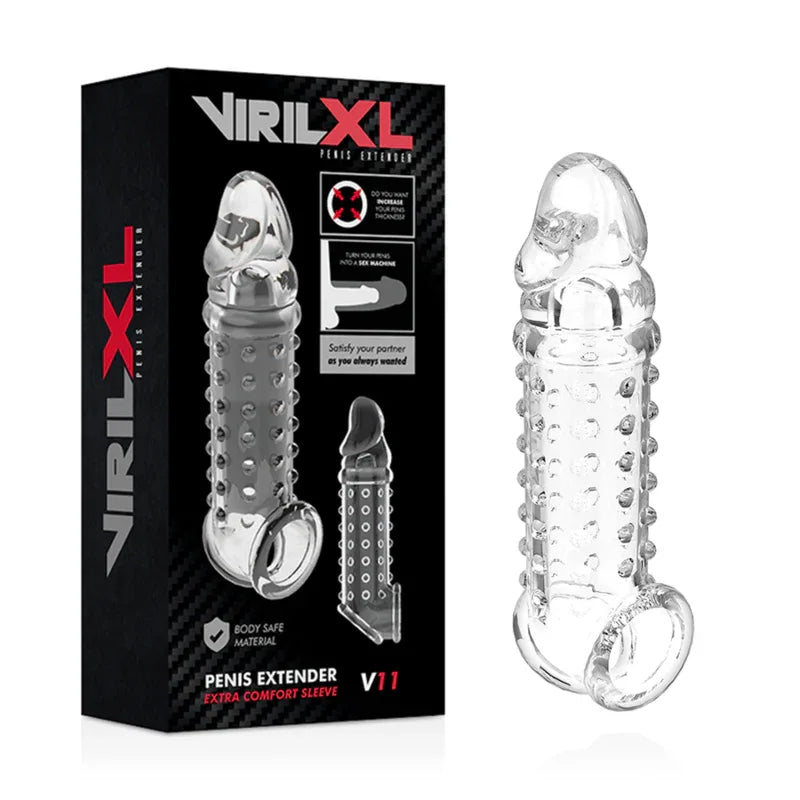 VIRILXL - PENISVERLÄNGERUNG UND HÜLLE V11 TRANSPARENT - Vanelion Paradise