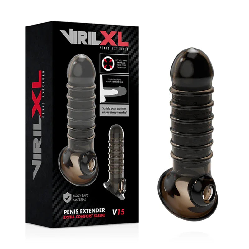 VIRILXL - PENISVERLÄNGERUNG UND HÜLLE V15 SCHWARZ - Vanelion Paradise
