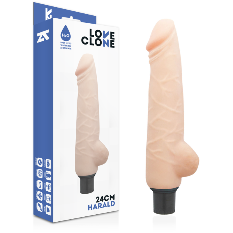 LOVECLONE - HARALD SELBSTSCHMIERENDER VIBRATOR 24 CM -O- 4 CM