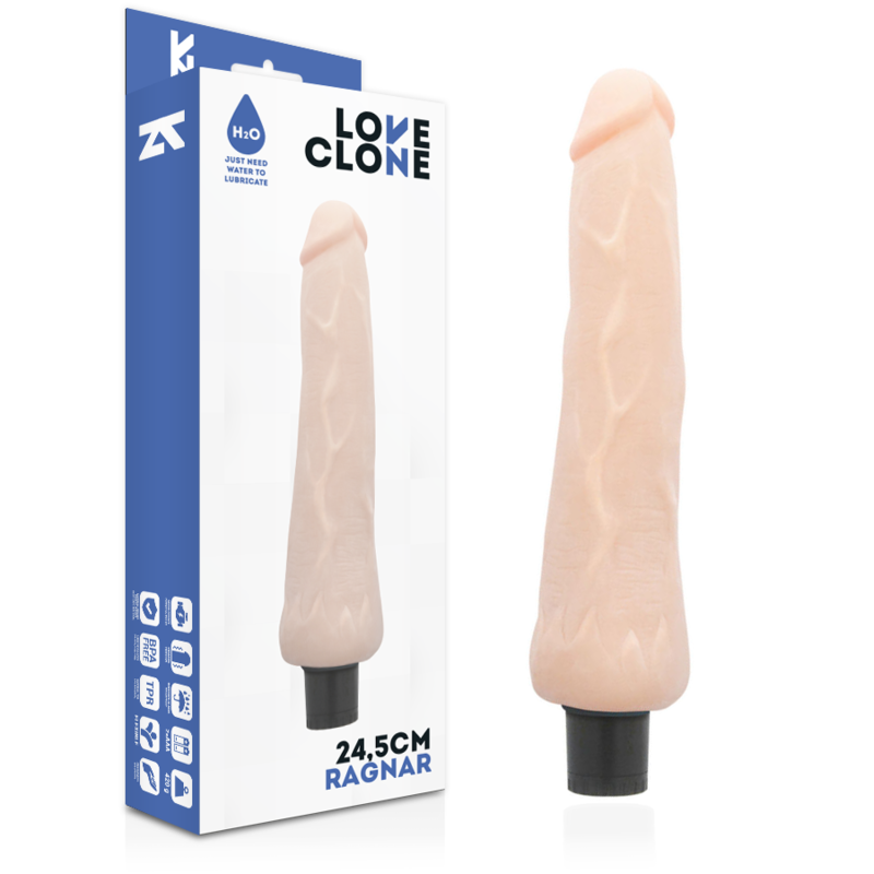 LOVECLONE - RAGNAR SELBSTSCHMIERENDER VIBRATOR 24.5 CM -O- 3.5 CM