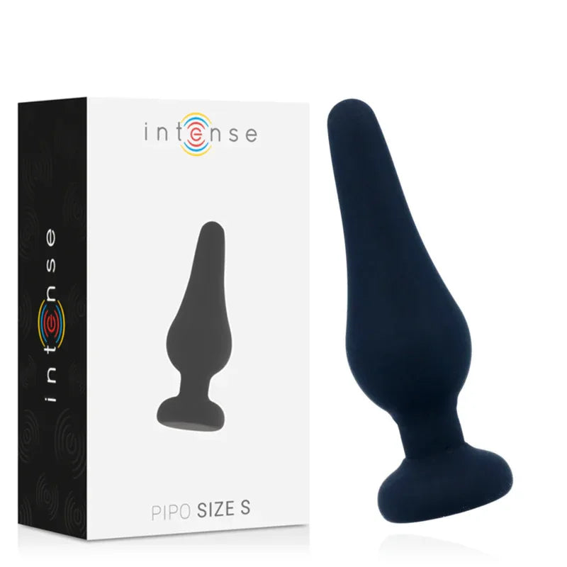 INTENSE - ANALPLUG PIPO S SCHWARZES SILIKON 9,8 CM - Vanelion Paradise