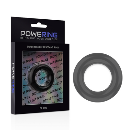 POWERING - SUPER FLEXIBLER UND WIDERSTANDSFÄHIGER PENISRING 4,8 CM PR05 SCHWARZ