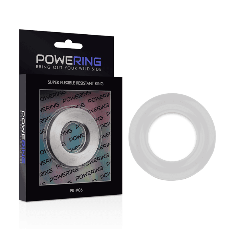 POWERING - SUPER FLEXIBLER UND WIDERSTANDSFÄHIGER PENISRING 5,5 CM PR06 KLAR - Vanelion Paradise