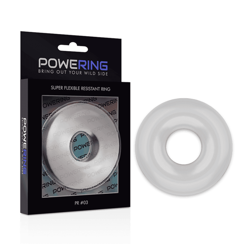POWERING - SUPER FLEXIBLER UND WIDERSTANDSFÄHIGER PENISRING 5CM PR03 KLAR - Vanelion Paradise