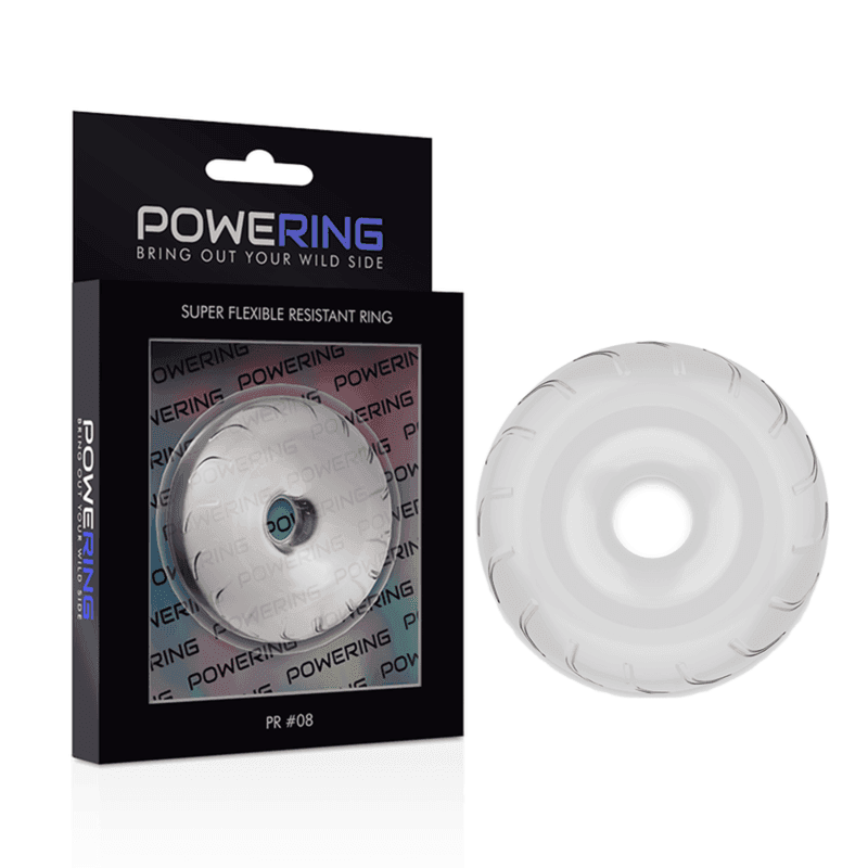 POWERING - SUPER FLEXIBLER UND WIDERSTANDSFÄHIGER PENISRING 5CM PR08 KLAR - Vanelion Paradise