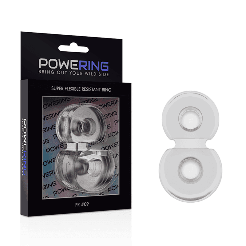 POWERING - SUPER FLEXIBLER UND WIDERSTANDSFÄHIGER DOPPEL-PENISRING PR09 KLAR - Vanelion Paradise