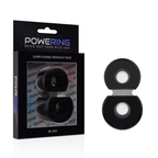 POWERING - SUPER FLEXIBLER UND WIDERSTANDSFÄHIGER DOPPEL-PENISRING PR09 SCHWARZ - Vanelion Paradise