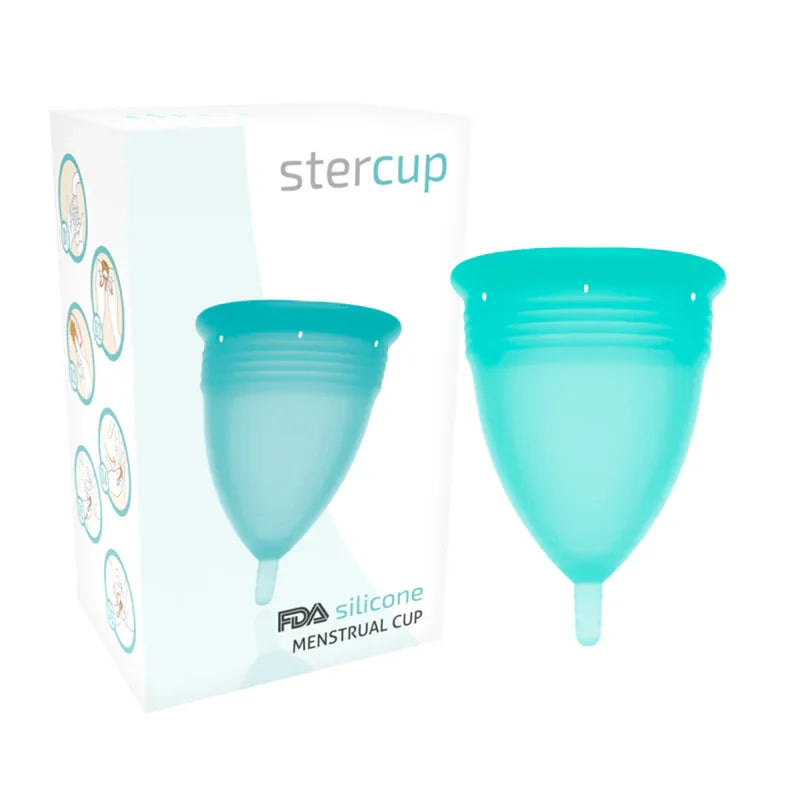STERCUP - FDA SILIKON-MENSTRUALCUP AQUAMARIN - GRÖSSE L - Vanelion Paradise