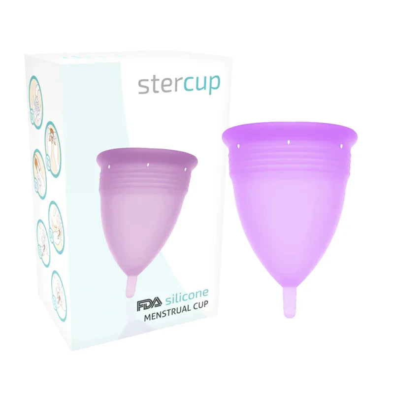 STERCUP - FDA SILIKON-MENSTRUALCUP FLIEDER - GRÖSSE L - Vanelion Paradise
