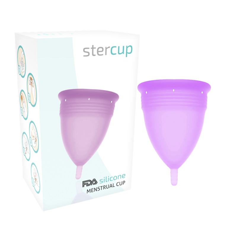 STERCUP - FDA SILIKON-MENSTRUALCUP FLIEDER - GRÖSSE S