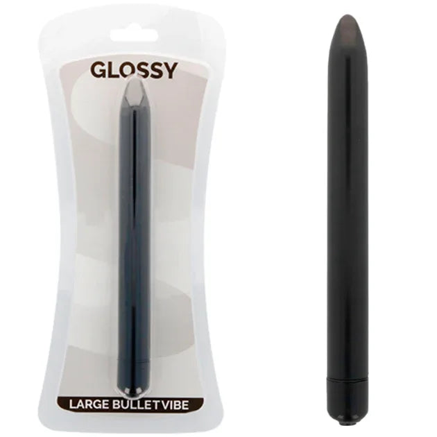 GLOSSY - SCHLANKER VIBRATOR SCHWARZ - Vanelion Paradise