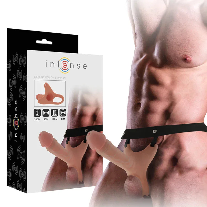 INTENSE - HOHLGESCHIRR MIT SILIKON-DILDO 16 X 3,5 CM - Vanelion Paradise