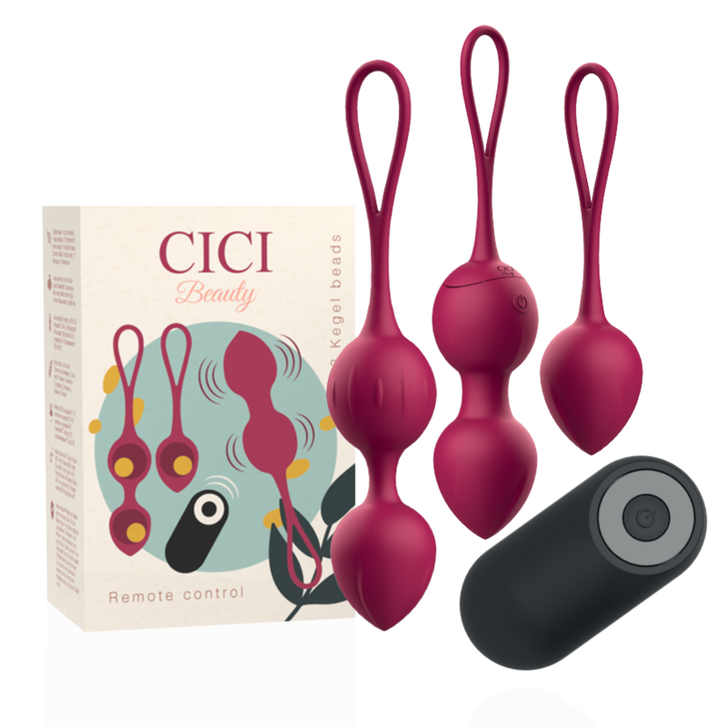 CICI BEAUTY - PREMIUM SILIKON 3 VIBRIERENDE KEGELPERLEN FERNBEDIENUNG