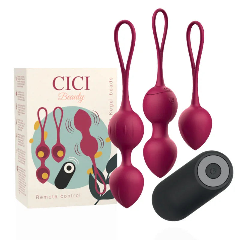 CICI BEAUTY - PREMIUM SILIKON 3 VIBRIERENDE KEGELPERLEN FERNBEDIENUNG - Vanelion Paradise