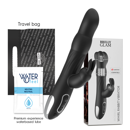 BRILLY GLAM- MOEBIUS RABBIT VIBRATOR & ROTATOR KOMPATIBEL MIT WATCHME WIRELESS TECHNOLOGY