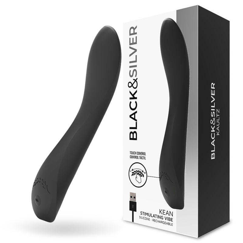 BLACK&SILVER - KEAN VIBRATOR TOUCH-STEUERUNG