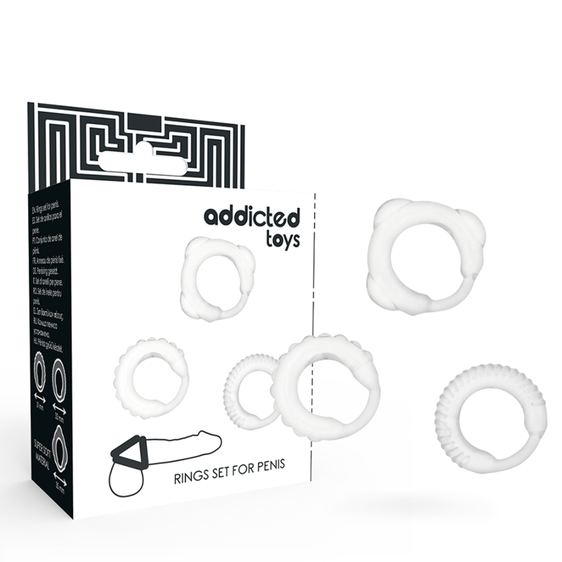 ADDICTED TOYS - C-RING-SET KLAR