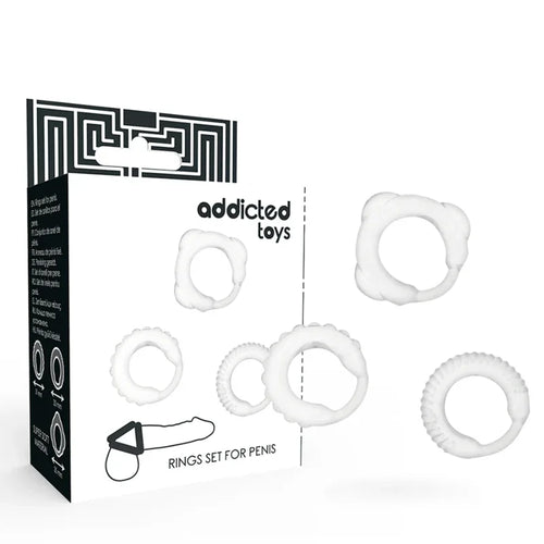 ADDICTED TOYS - C-RING-SET KLAR - Vanelion Paradise
