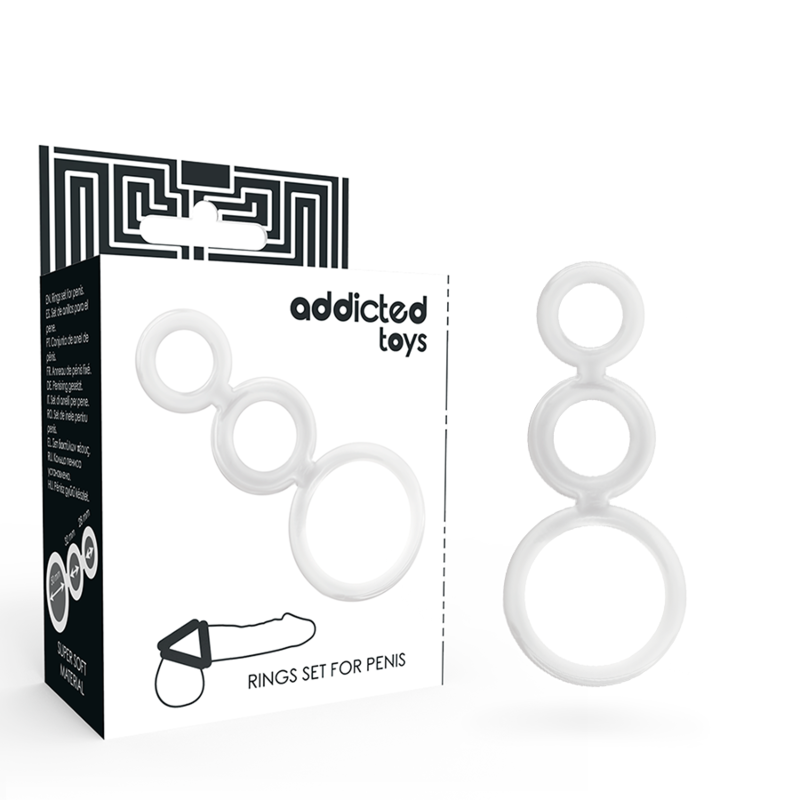 ADDICTED TOYS - RINGSET FÜR PENIS TRANSPARENT