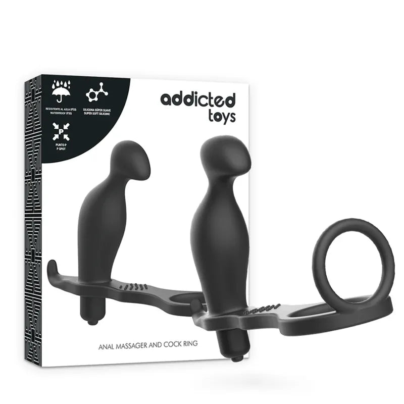 ADDICTED TOYS - ANALPLUG MIT SCHWARZEM SILIKONRING 12 CM - Vanelion Paradise