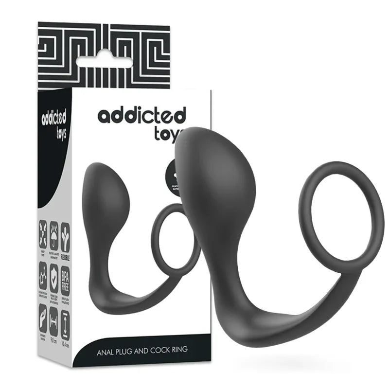 ADDICTED TOYS - ANALPLUG MIT SCHWARZEM SILIKONRING - Vanelion Paradise