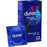 Durex Extra Seguro Kondome Regular Fit – 12 Stück, extra sicher - Vanelion Paradise