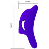 PRETTY LOVE - DELPHINI LEISTUNGSSTARKER DUNKELBLAUER FINGERSTIMULATOR - Vanelion Paradise