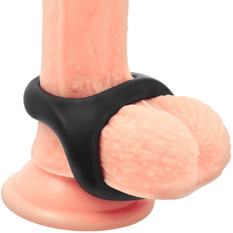 POWERING - SUPER FLEXIBLER UND WIDERSTANDSFÄHIGER PENIS- UND HODENRING PR13 SCHWARZ - Vanelion Paradise