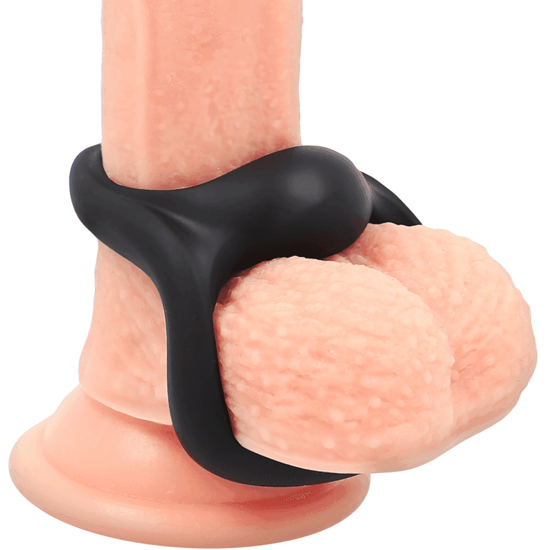POWERING - SUPER FLEXIBLER UND WIDERSTANDSFÄHIGER PENIS- UND HODENRING PR14 SCHWARZ - Vanelion Paradise