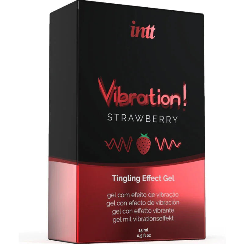 INTT Vibration Erdbeere 15 ml – flüssiger Vibrator - Vanelion Paradise