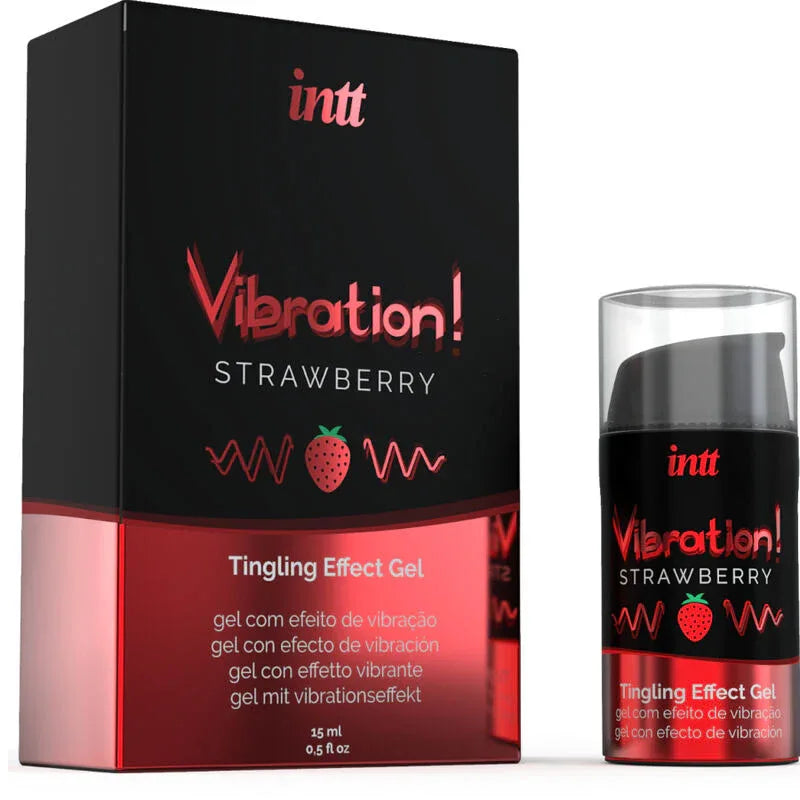INTT Vibration Erdbeere 15 ml – flüssiger Vibrator - Vanelion Paradise