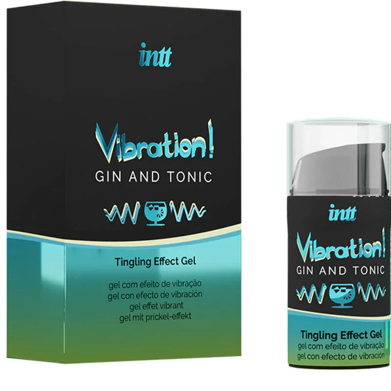INTT - KRAFTVOLLES INTIMSTIMULIERENDES FLÜSSIGES VIBRATOR-GEL GIN & TONIC 15 ml - Vanelion Paradise