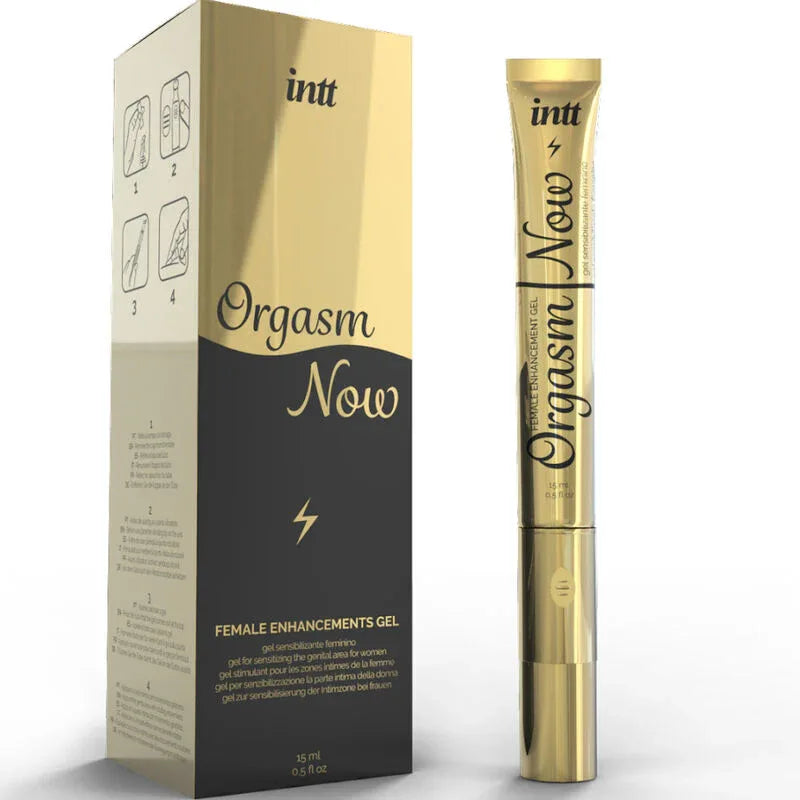 INTT LUBRICANTS - INTENSIVES VAGINALSTIMULIERENDES GEL MIT VIBRATOR-APPLIKATOR - Vanelion Paradise