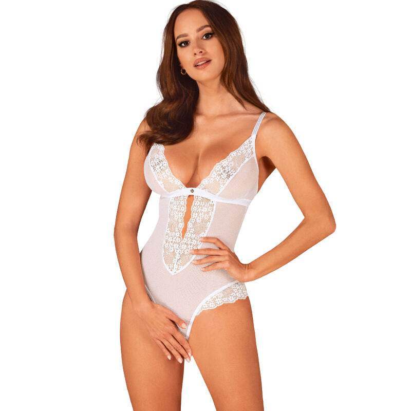 OBSESSIVE - HEAVENLY CROTCHLESS TEDDY XS/S - Vanelion Paradise