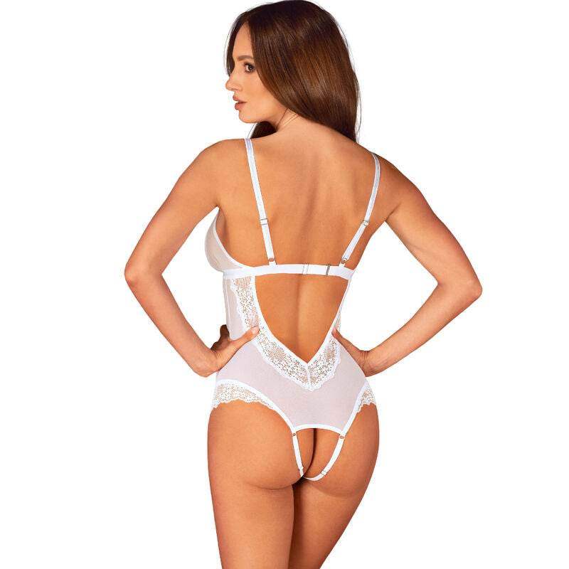 OBSESSIVE - HEAVENLY CROTCHLESS TEDDY XS/S - Vanelion Paradise