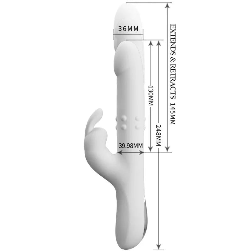 PRETTY LOVE - REESE VIBRATOR MIT SILBERNE ROTATION - Vanelion Paradise