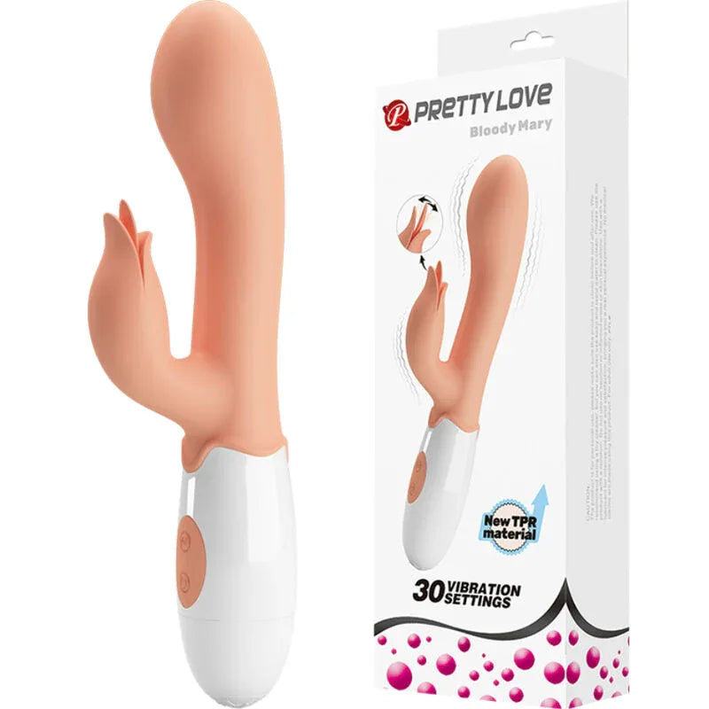 PRETTY LOVE - BLOODY MARY VIBRATOR MIT STIMULATOR - Vanelion Paradise