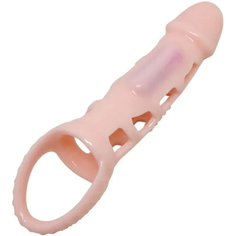 PRETTY LOVE - HARRISON PENIS EXTENDER COVER MIT VIBRATION UND RIEMEN 13.5 CM - Vanelion Paradise