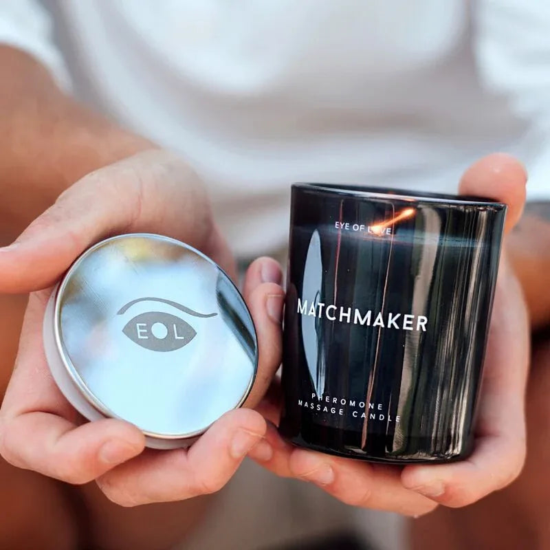 EYE OF LOVE - MATCHMAKER BLACK DIAMOND MASSAGEKERZE ZIEHEN SIE SIE AN, 150 ML - Vanelion Paradise