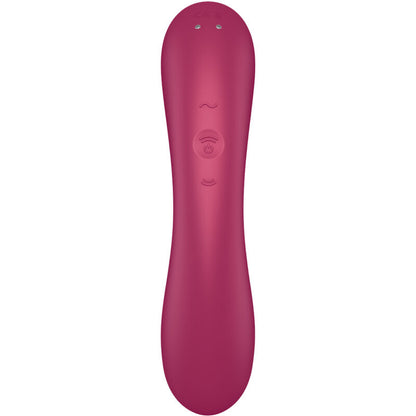 SATISFYER - CURVE TRINITY 1 AIR PULSE VIBRATION RED