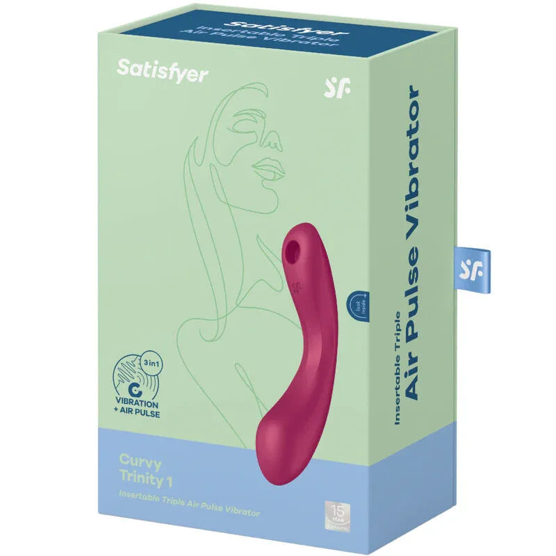 SATISFYER - CURVE TRINITY 1 AIR PULSE VIBRATION - Vanelion Paradise